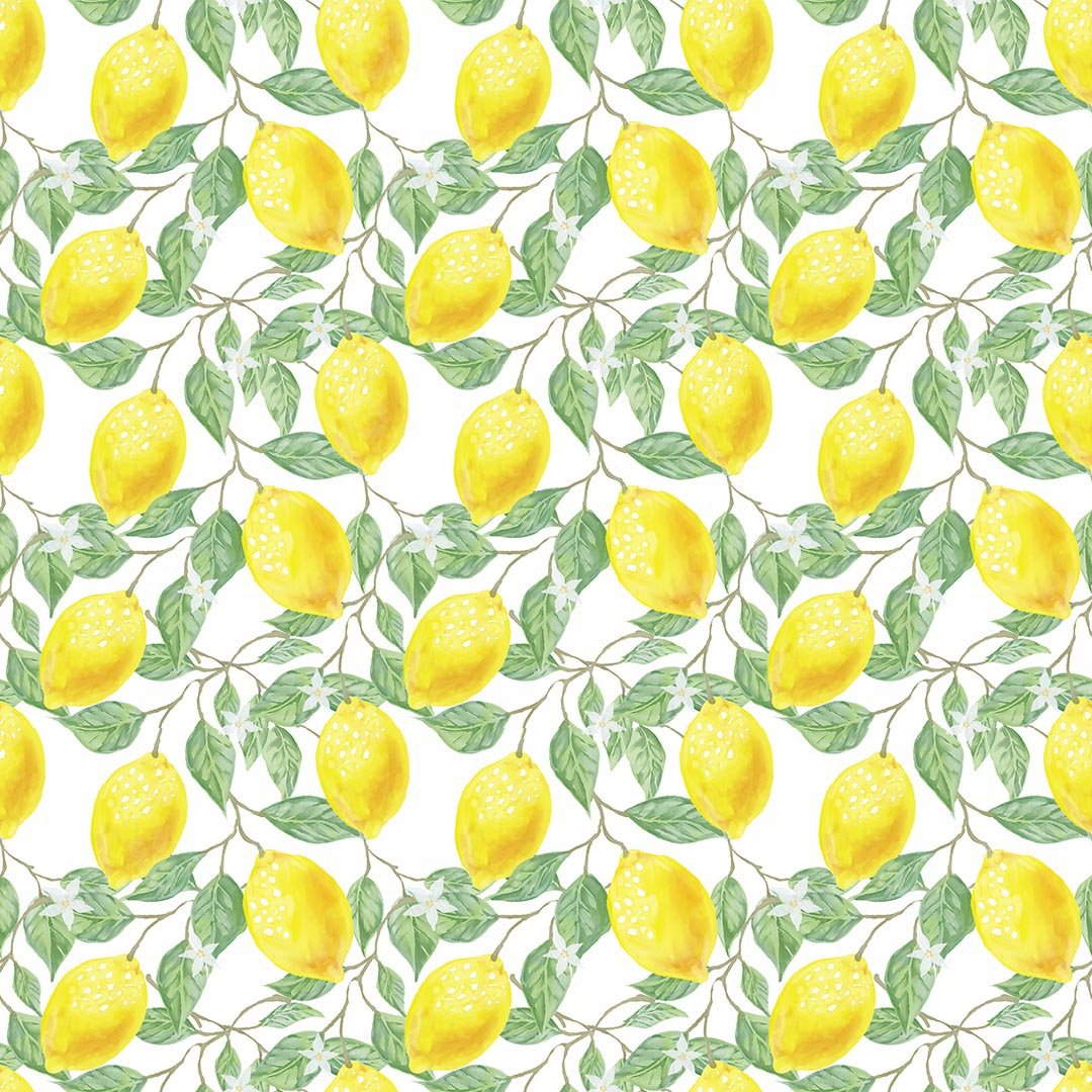 Kate Spring/Summer Yellow Fresh Lemons Backdrop Designed by Chain Photography - Kate Backdrop AU