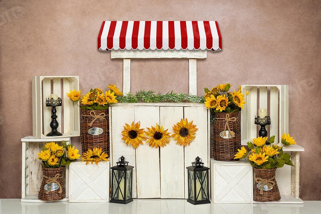 Kate Spring/mother's Day Sunflowers Stand Backdrop Designed by Emetselch - Kate Backdrop AU