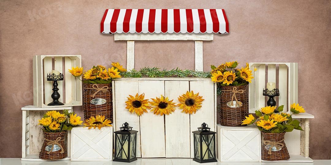 Kate Spring/mother's Day Sunflowers Stand Backdrop Designed by Emetselch - Kate Backdrop AU