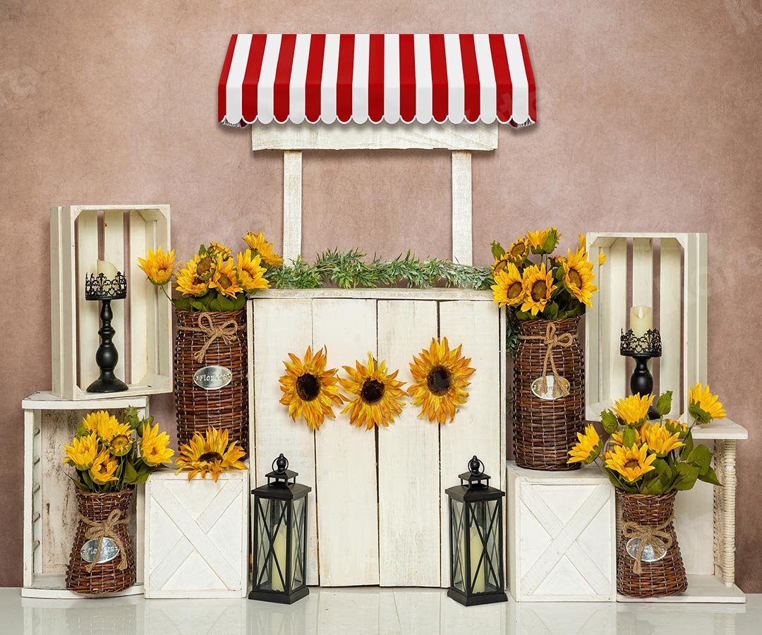 Kate Spring/mother's Day Sunflowers Stand Backdrop Designed by Emetselch - Kate Backdrop AU