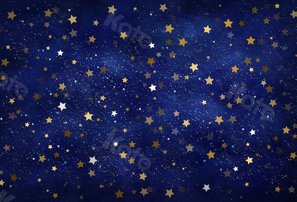 Kate Cake Smash Star Night Blue Sky Backdrop Designed by Chain Photography - Kate Backdrop AU