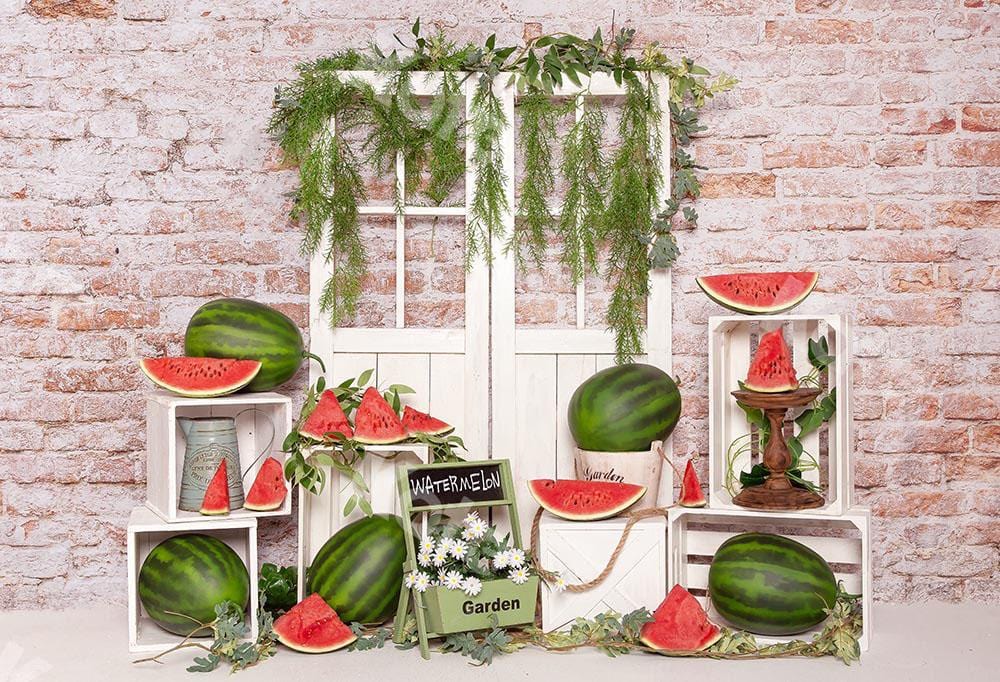 Kate Summer Cake Smash Watermelon Backdrop Designed by Emetselch - Kate Backdrop AU