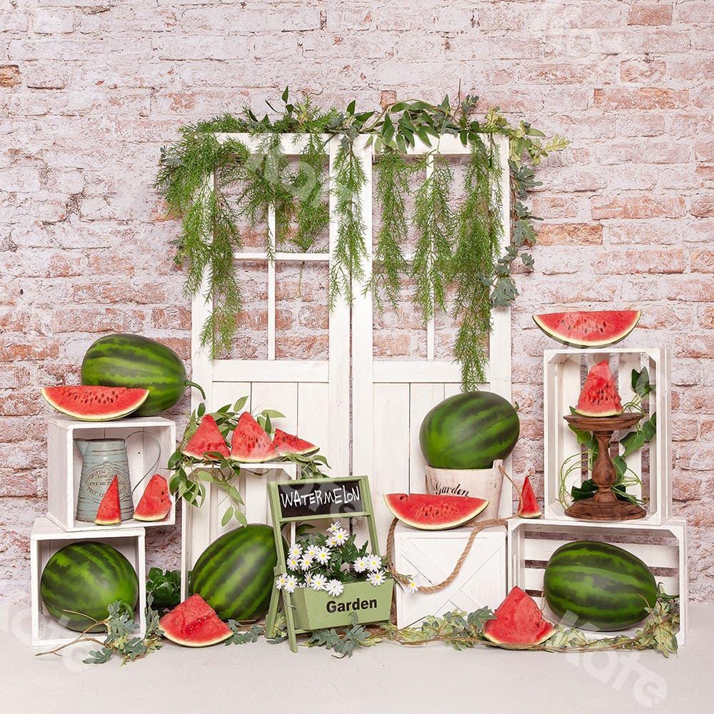 Kate Summer Cake Smash Watermelon Backdrop Designed by Emetselch - Kate Backdrop AU