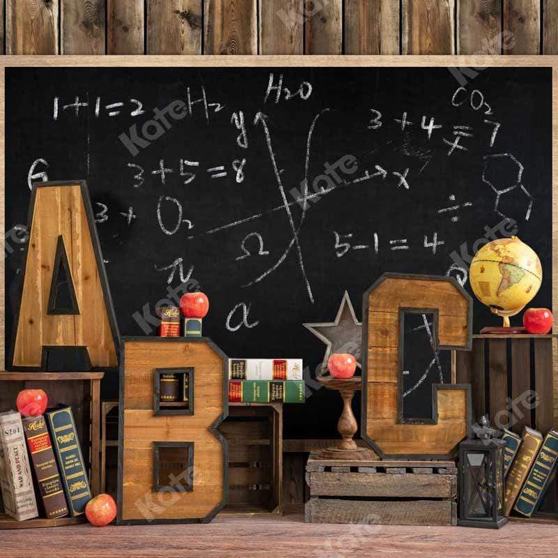 Kate Back to School Blackboard Children Backdrop Designed by Emetselch - Kate Backdrop AU
