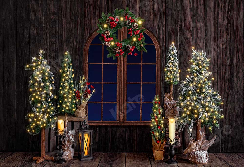 Kate Christmas Wood Room Backdrop Designed by Emetselch - Kate Backdrop AU
