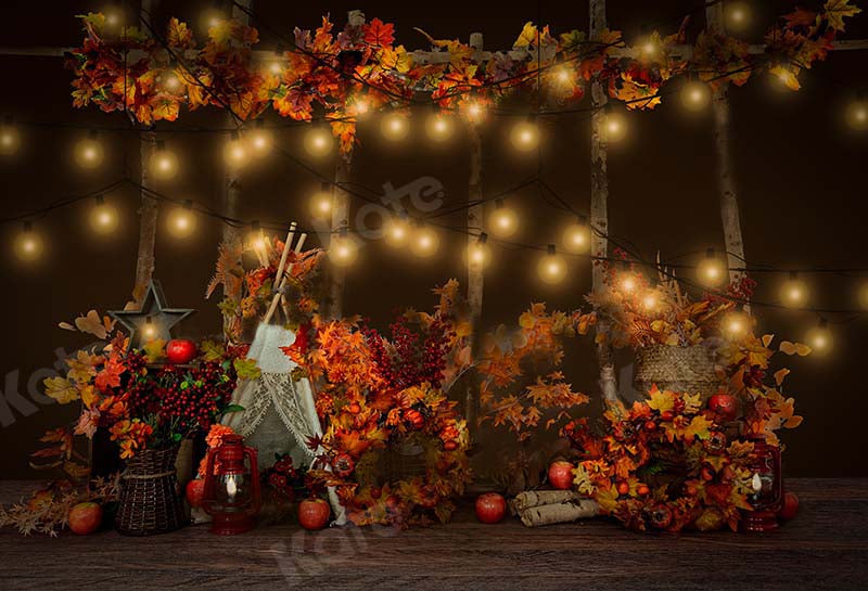Kate Jungle Camping Autumn Tent Backdrop Designed by Emetselch - Kate Backdrop AU