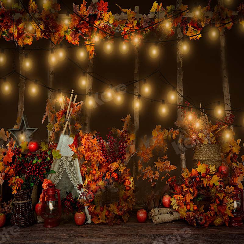 Kate Jungle Camping Autumn Tent Backdrop Designed by Emetselch - Kate Backdrop AU