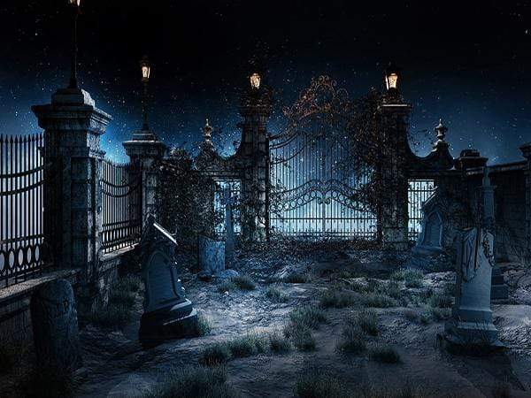 Katebackdrop£ºKate Night Scene Grave Backdrop Light Photo Background