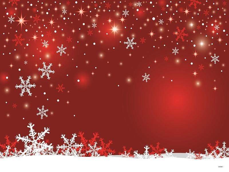 Katebackdrop£ºKate Red Wall Background Snowflake Marry Christmas Backdrops