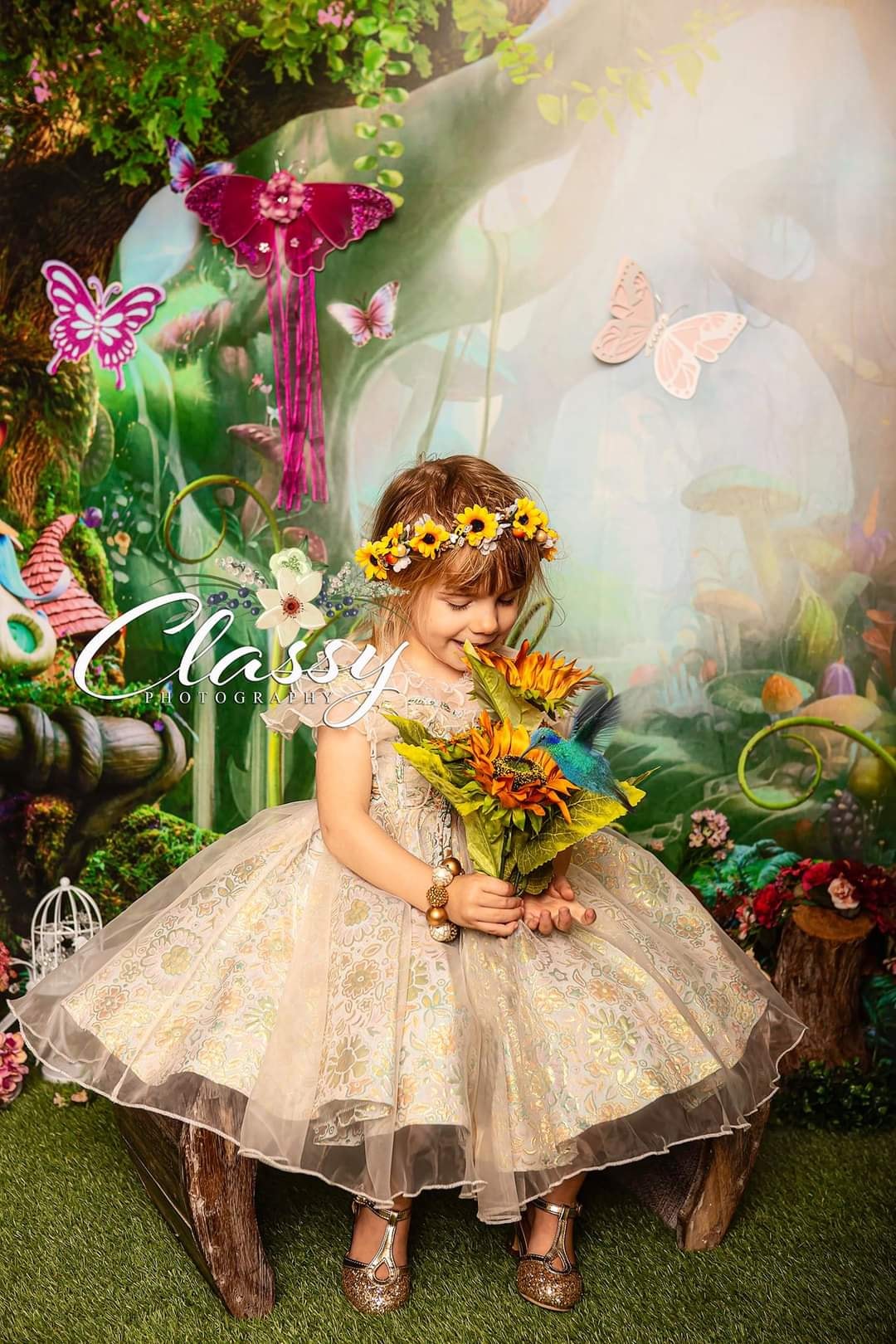 Kate Children Fairy Tale Wonderland Forest Mushrooms Backdrops - Kate Backdrop AU