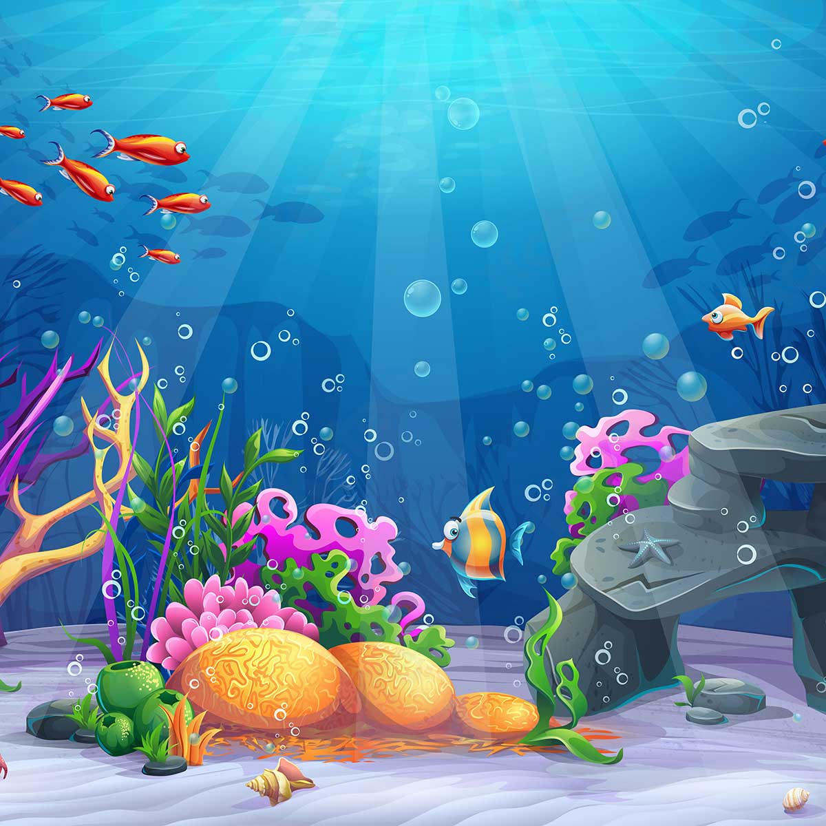 Kate Underwater World Mermaid Scene Backdrops for Photography - Kate Backdrop AU