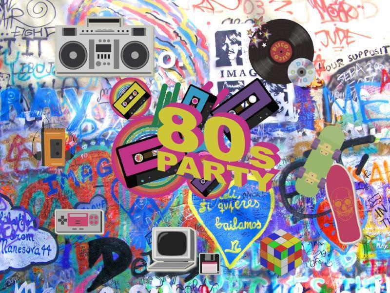 Katebackdrop£ºKate Graffiti 80th Photography Backdrop No Wrinkle Hip Hop 80's Party Decoration Photo