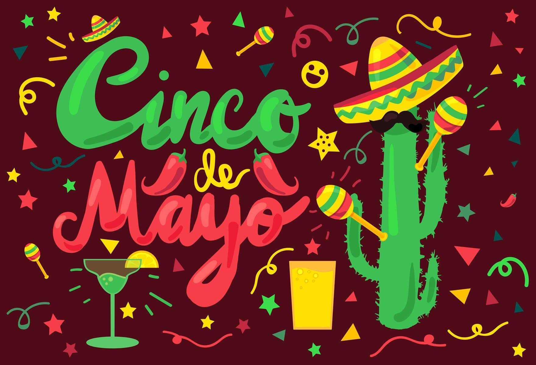 Kate May 5 Mexican Carnival Backdrops for Cinco De Mayo for Event - Kate Backdrop AU