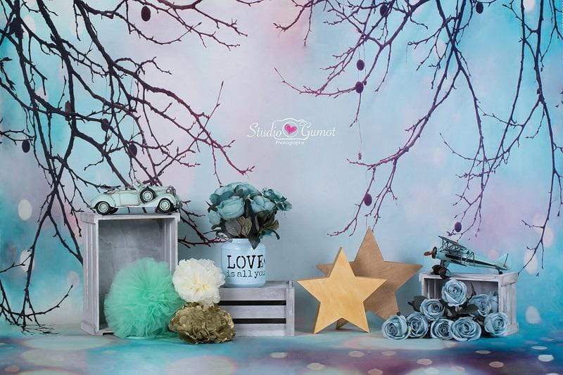 Kate Fantastic Christmas Bokeh Background With Decorations Backdrop for Photography designed by Studio Gumot - Kate Backdrop AU