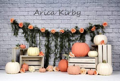 Kate Autumn Sweet as Pumpkin Pie Birthday Backdrops Designed by Arica Kirby - Kate Backdrop AU