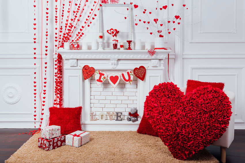 Kate Elegant Valentine's Day Backdrop for Photography - Kate Backdrop AU