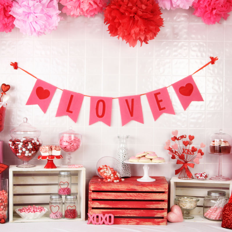 Kate Valentine Sweet Shoppe Backdrop designed by Arica Kirby - Kate Backdrop AU