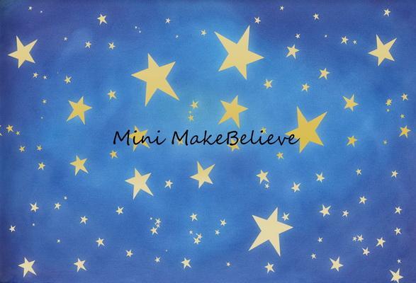 Kate Baby Skies Shiny Stars Backdrop for Photography Designed by Mini MakeBelieve - Kate Backdrop AU