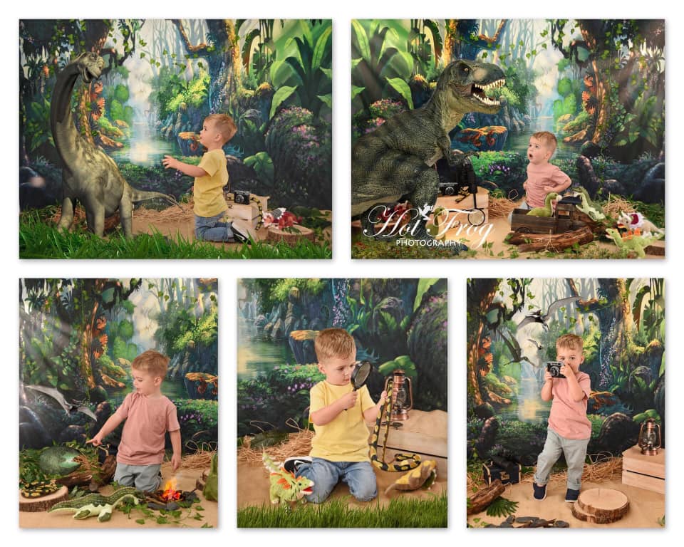Kate Jungle Theme Backdrop Scenery Green Forest Tree Backdrop - Kate Backdrop AU