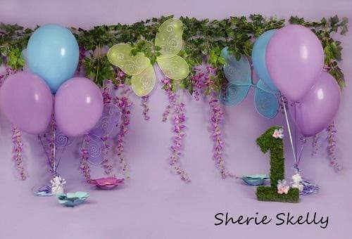 Kate Fairy Garden Birthday Children Backdrop for Photography Designed by Sherie Skelly - Kate Backdrop AU