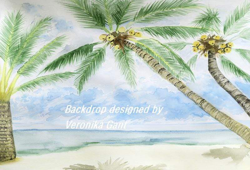 Kate Summer Beach Backdrop designed by Veronika Gant - Kate Backdrop AU