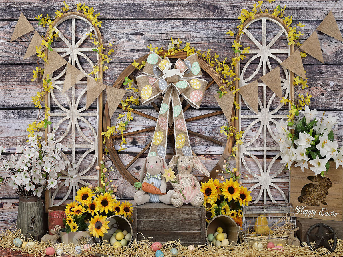 Kate Sunflower Easter Backdrop - Kate Backdrop AU