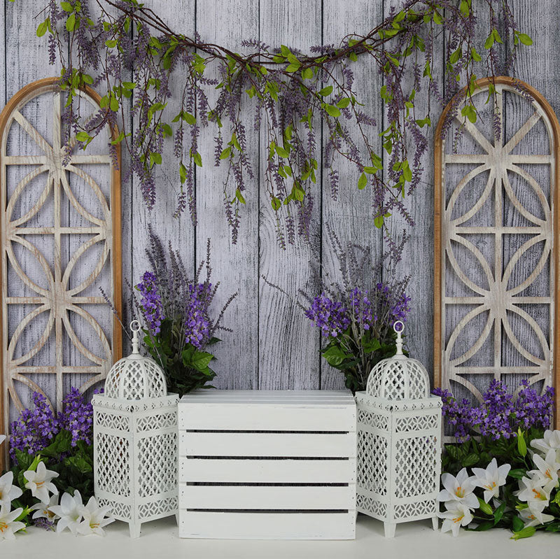 Kate Peaceful Lavender Backdrop for Easter/Spring - Kate Backdrop AU