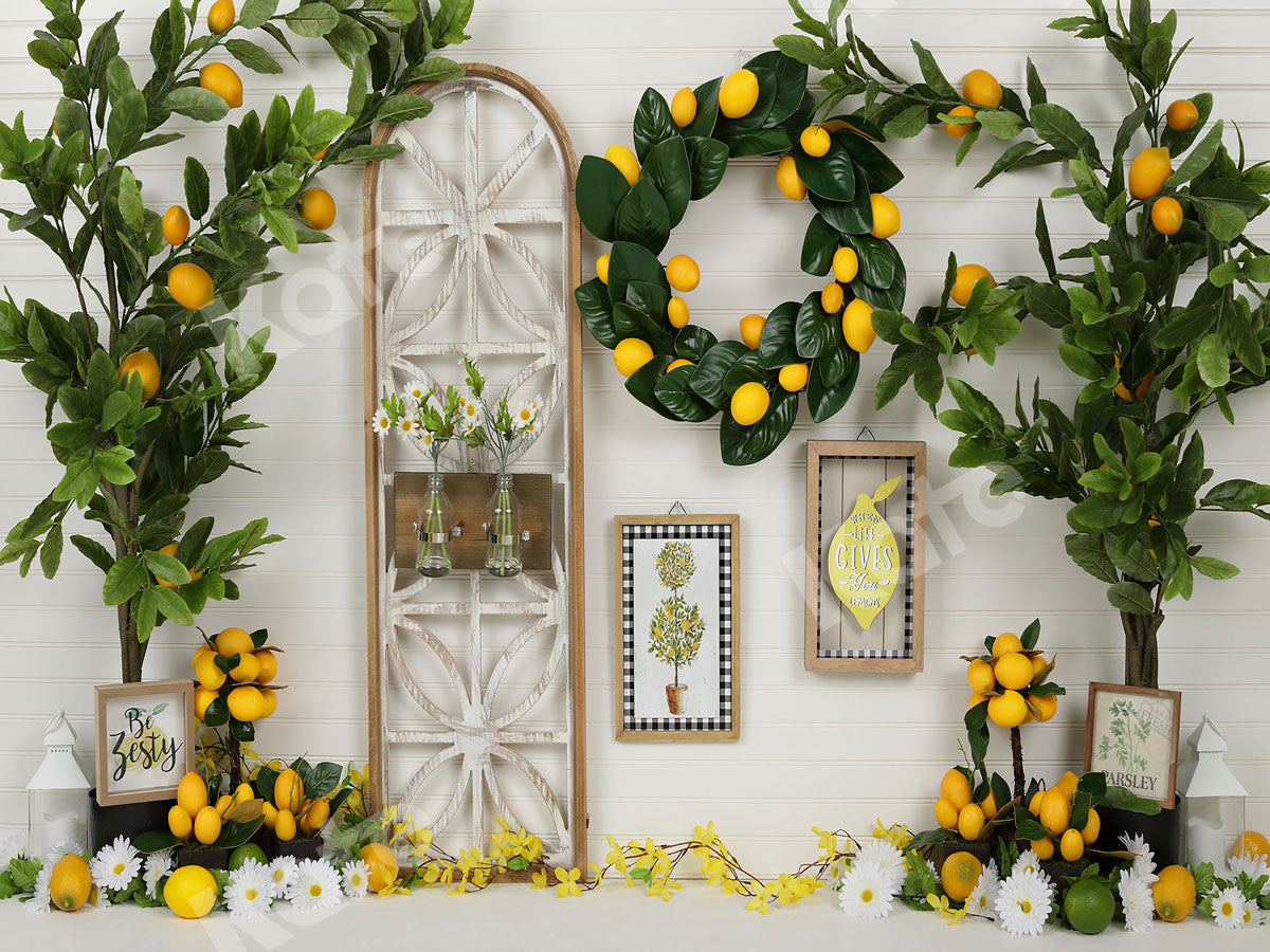 Kate Lemon Be Zesty Spring Backdrop - Kate Backdrop AU