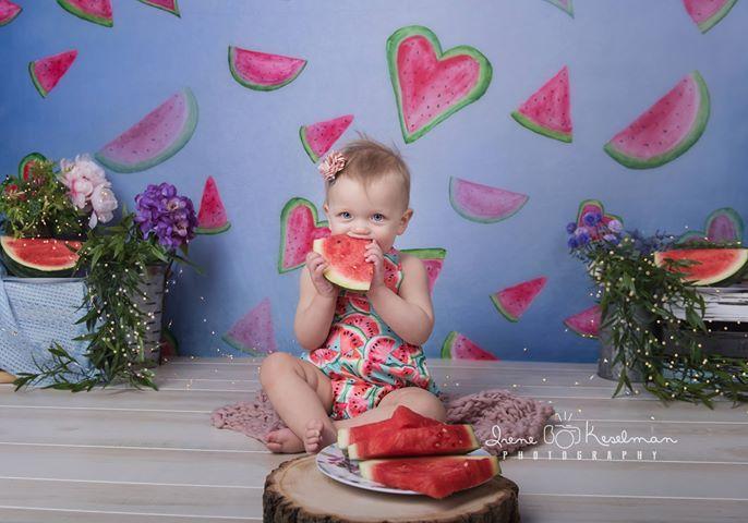 Kate Watermelon Faded Love Backdrop designed by Arica Kirby - Kate Backdrop AU