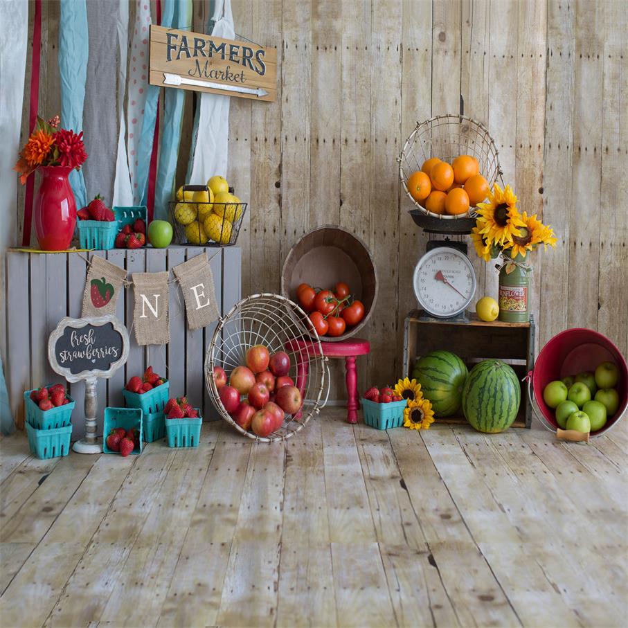 Kate Summer Farmers Market Backdrop for Photography Designed by Danette Kay Photography - Kate Backdrop AU