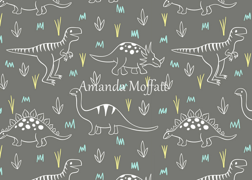 Kate Dinosaur Park Children Backdrop for Photography Designed by Amanda Moffatt - Kate Backdrop AU