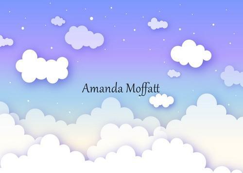 Kate Sky with Paper Clouds Children Backdrop for Photography Designed by Amanda Moffatt - Kate Backdrop AU
