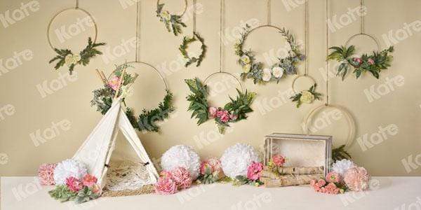 Kate Spring Flowers Camping Children Birthday Backdrop for Photography Designed by Mandy Ringe Photography - Kate Backdrop AU