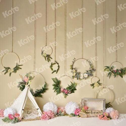 Kate Spring Flowers Camping Children Birthday Backdrop for Photography Designed by Mandy Ringe Photography - Kate Backdrop AU