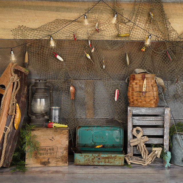 Kate Go Fishing Children Backdrop for Photography Designed By Arica Kirby - Kate Backdrop AU