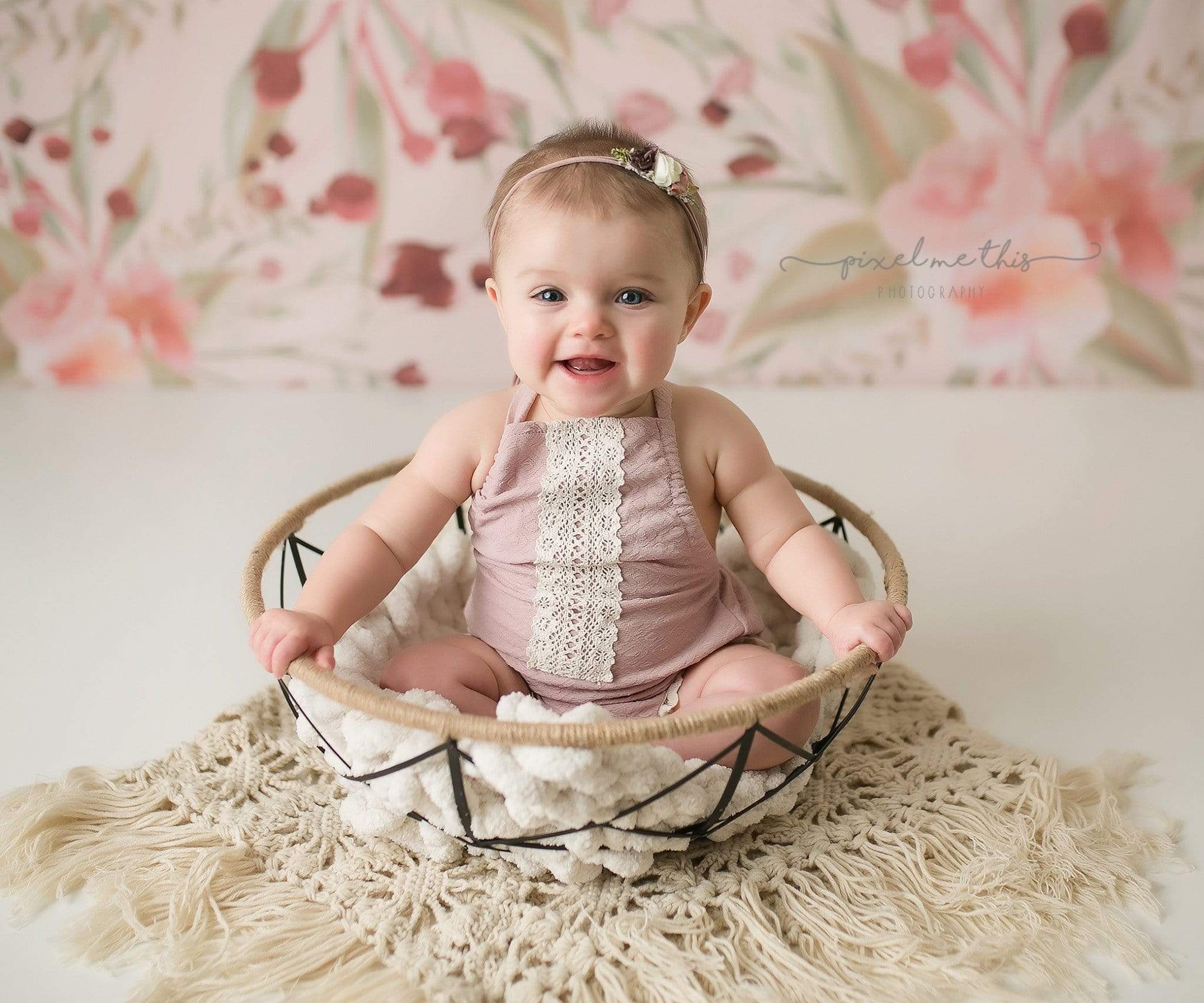 Kate Redberry Flower Backdrop for Photography Designed By Leann West - Kate Backdrop AU