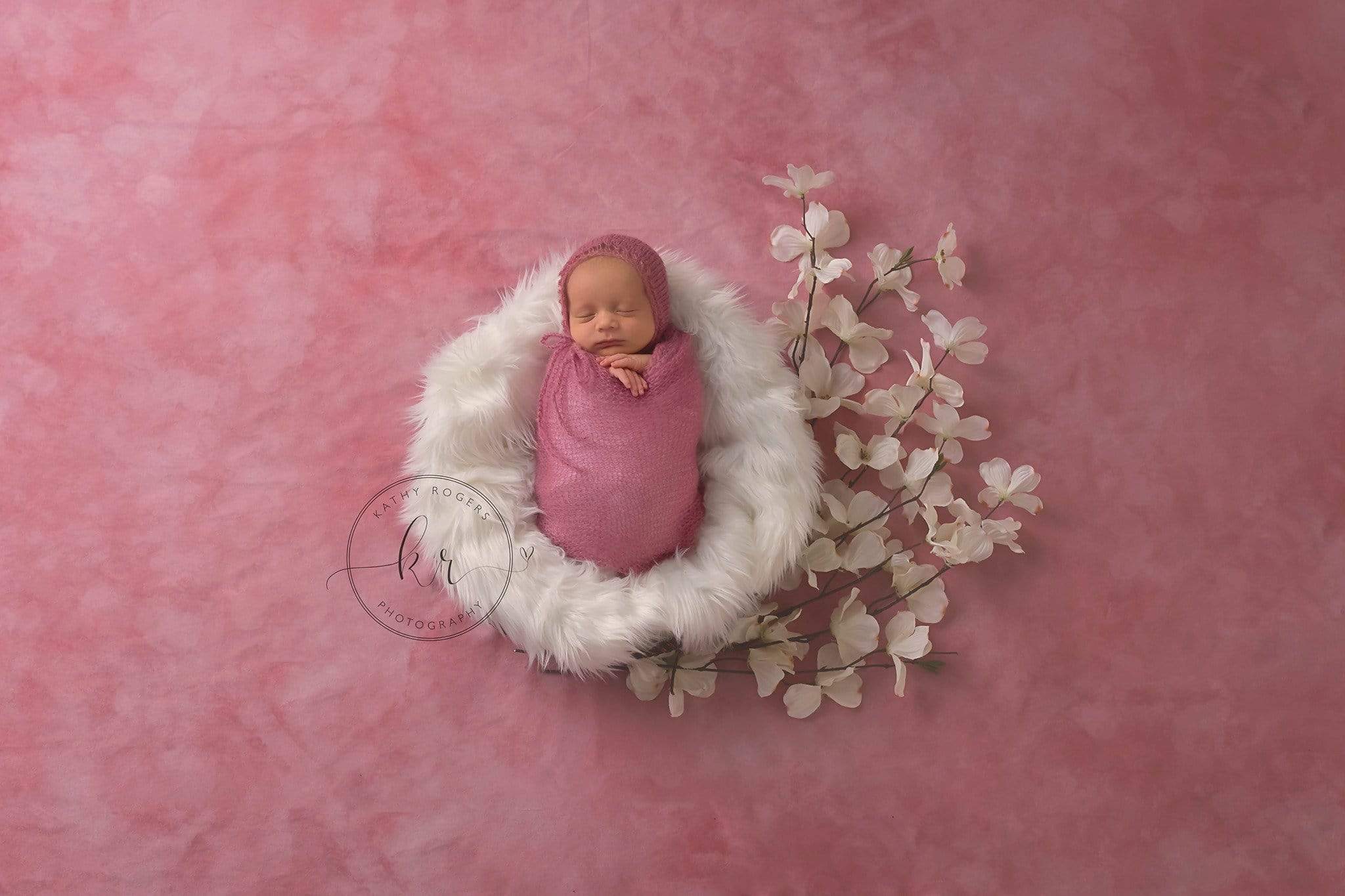 Kate Pink Rosy Blush Backdrop for Photography Designed by Modest Brushes - Kate Backdrop AU