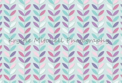 Kate Seamless Leaves Pattern for Girls Backdrop Designed By Krystle Mitchell Photography - Kate Backdrop AU