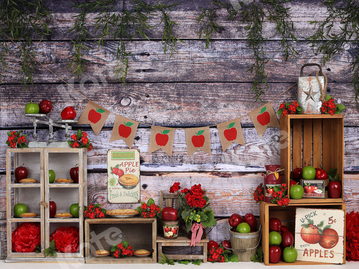 Kate Summer Apple Pie Cake Smash Children Backdrop - Kate Backdrop AU