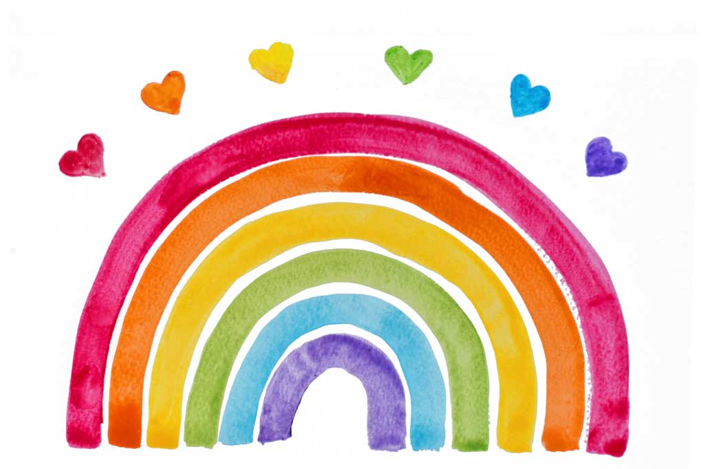 Kate Watercolor Rainbow Backdrop Designed by Mandy Ringe Photography - Kate Backdrop AU