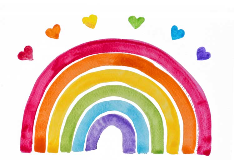 Kate Watercolor Rainbow Backdrop Designed by Mandy Ringe Photography - Kate Backdrop AU