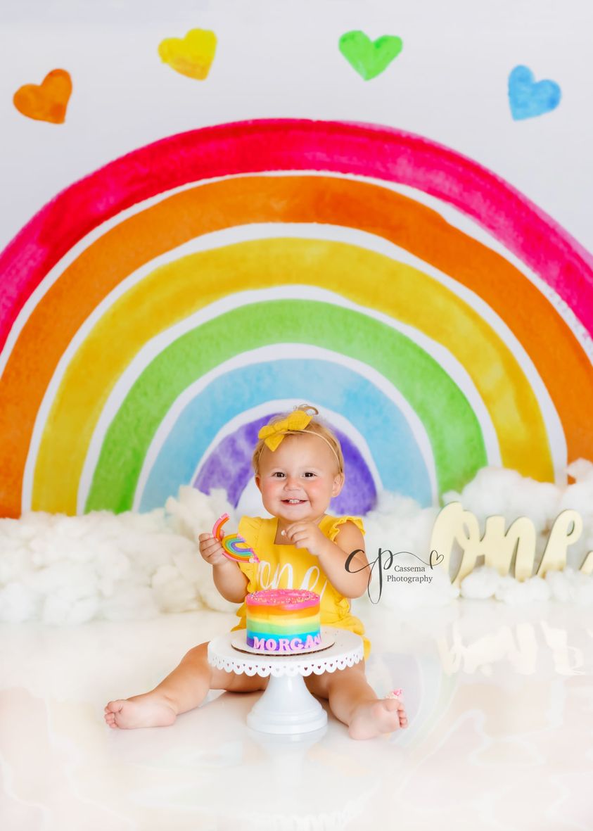 Kate Watercolor Rainbow Backdrop Designed by Mandy Ringe Photography - Kate Backdrop AU