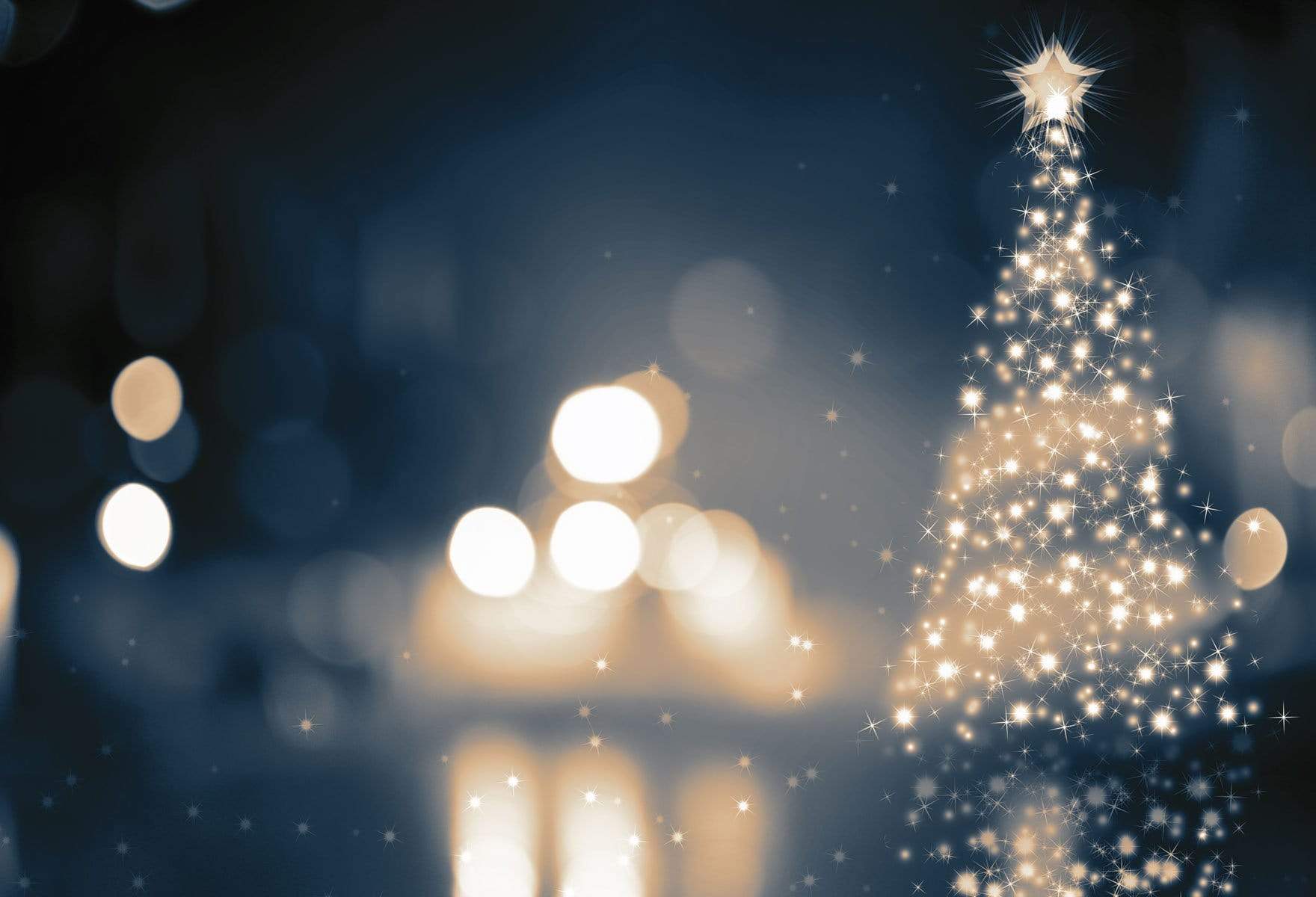 Kate Christmas Glitter Light Night Backdrop for Photography - Kate Backdrop AU