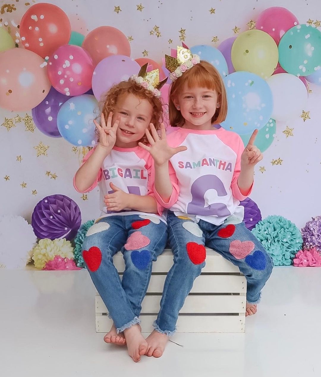 Kate Birthday Balloons and Stars Backdrop Designed By Mandy Ringe Photography - Kate Backdrop AU