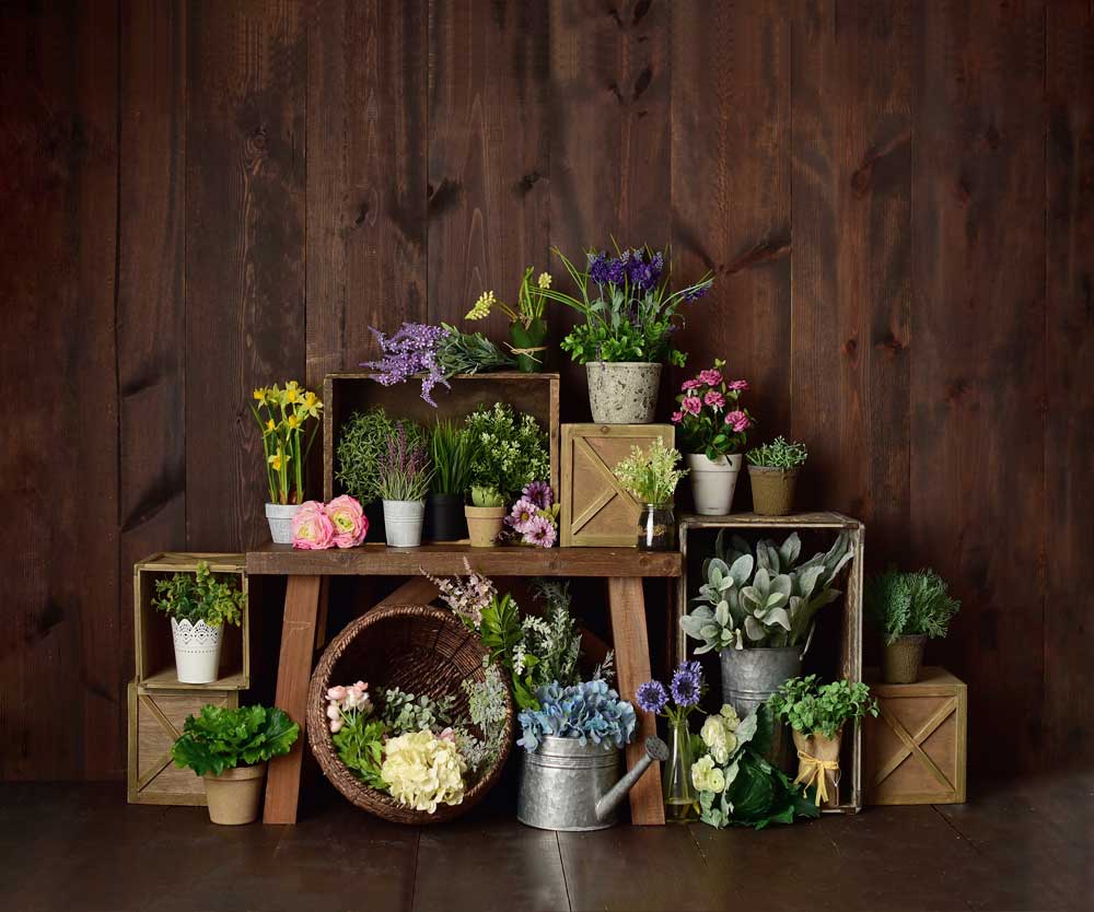 Kate Spring Flower Crates Backdrop Designed By Mandy Ringe Photography - Kate Backdrop AU