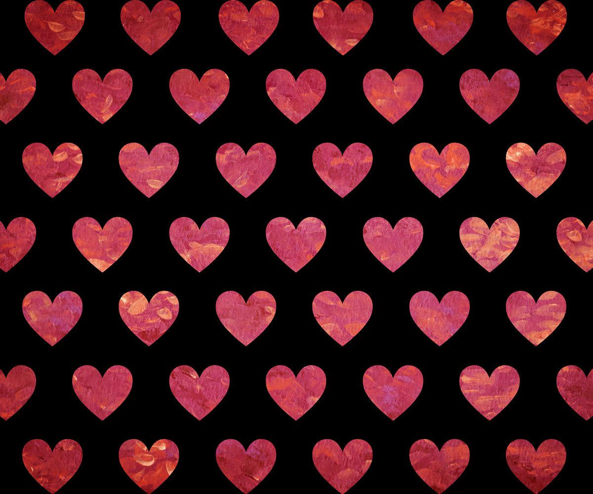 Kate Painted Heart Pattern Valentines Backdrop Designed By Mandy Ringe Photography - Kate Backdrop AU