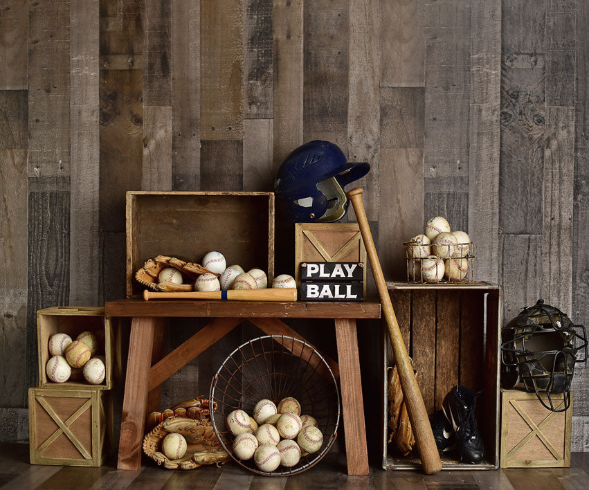 Kate Vintage Baseball Sports Backdrop Designed By Mandy Ringe Photography - Kate Backdrop AU