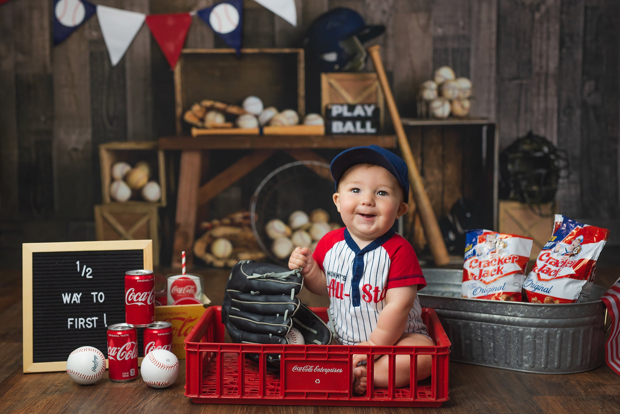 Kate Vintage Baseball Sports Backdrop Designed By Mandy Ringe Photography - Kate Backdrop AU
