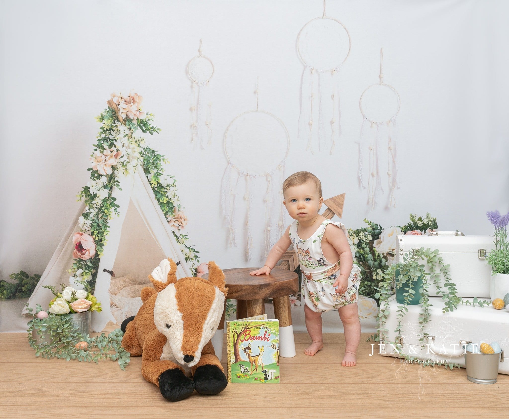 Kate Mother's Day Boho Teepee Spring Backdrop Designed by Megan Leigh Photography - Kate Backdrop AU