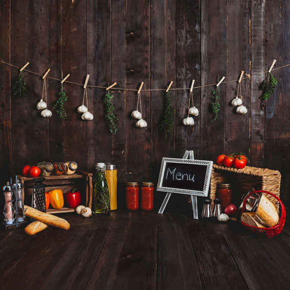 Kate Cake Smash Wood Kitchen Backdrop Designed By Rose Abbas - Kate Backdrop AU